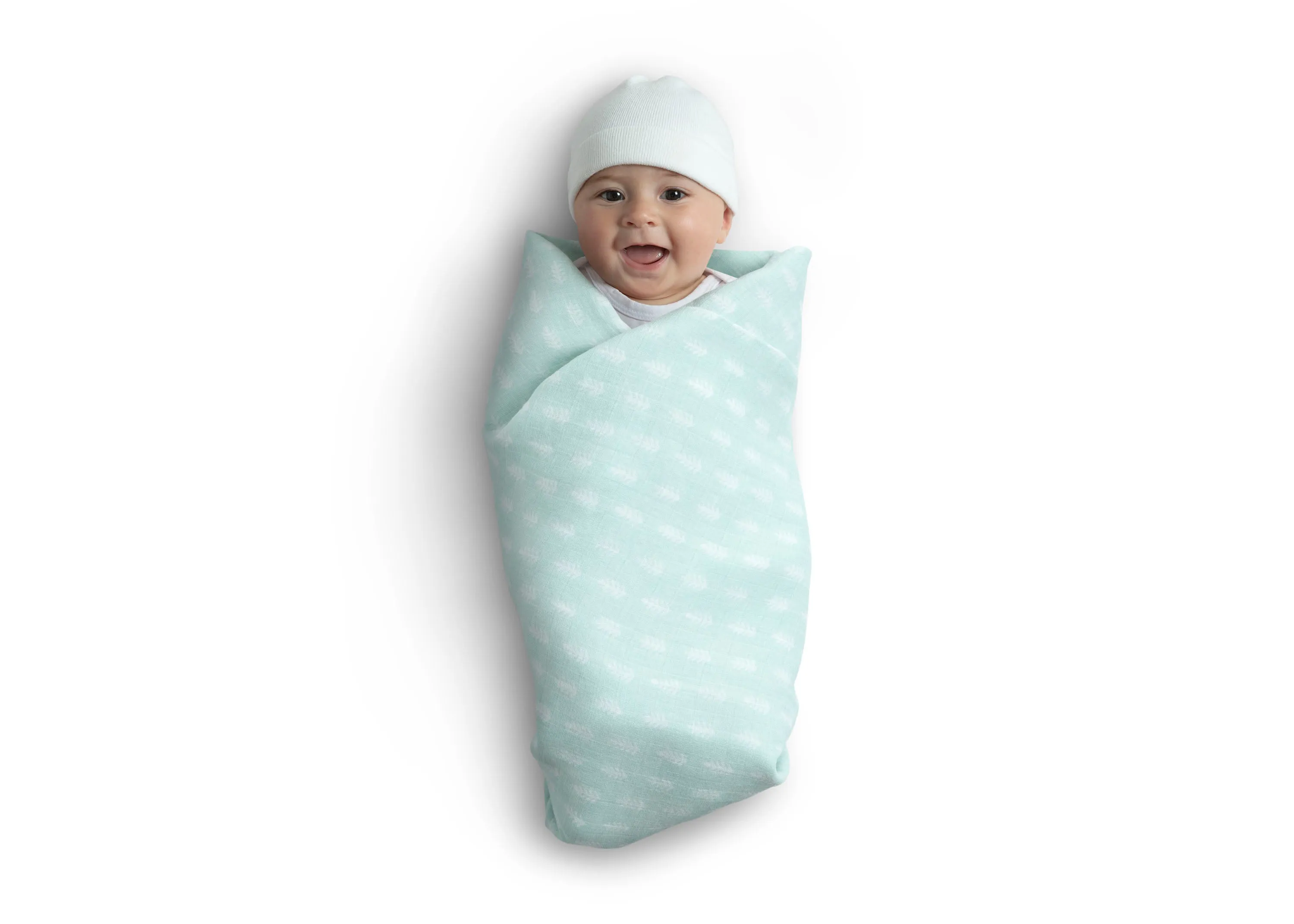 100% Cotton Muslin Baby Receiving Blankets - 2 Pack