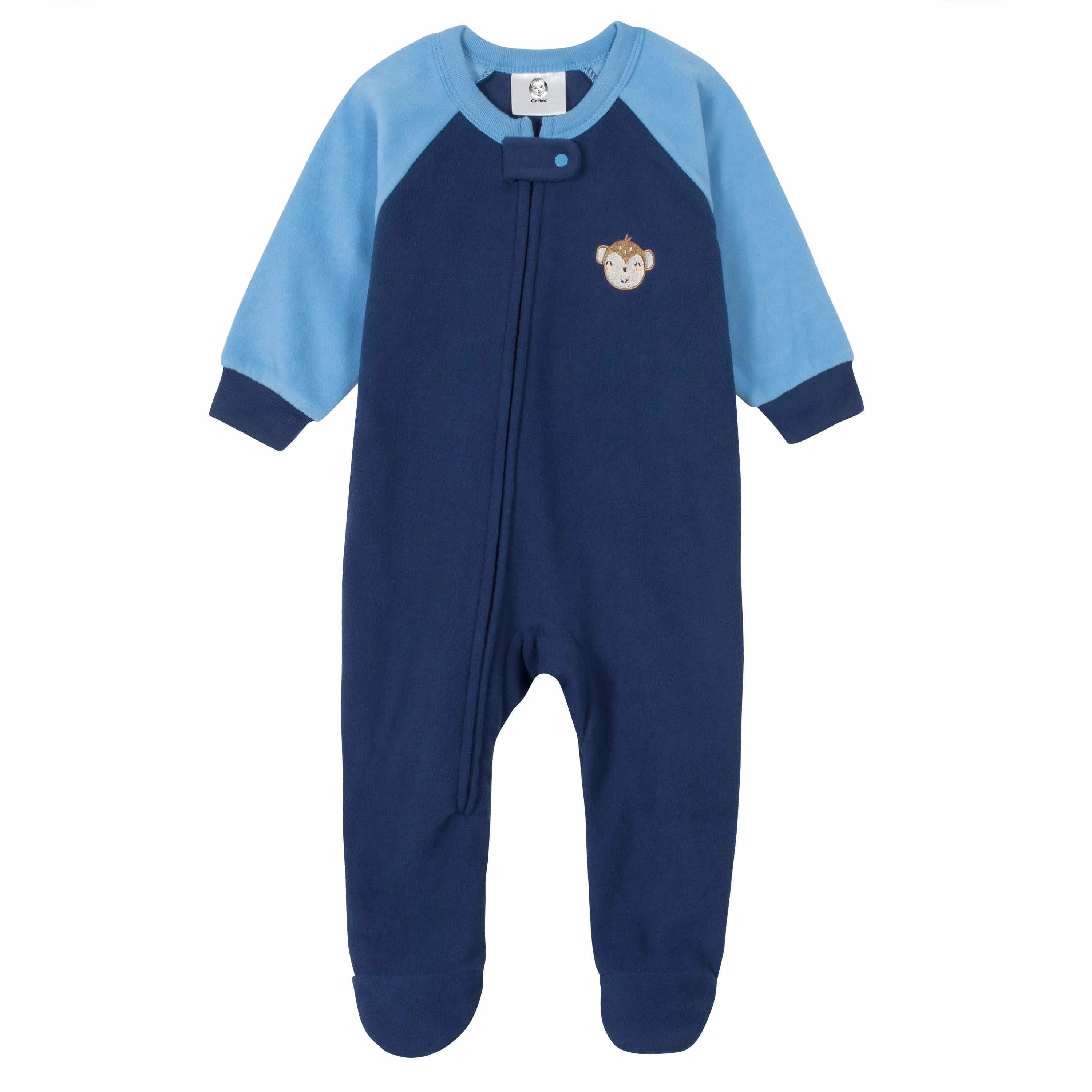 2-Pack Baby & Toddler Boys Monkey Fleece Pajamas