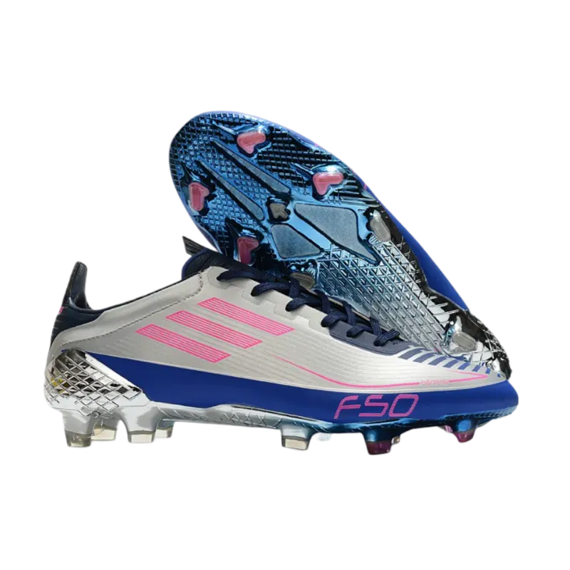 Adidas F50 Ghosted Adizero HT FG Grey Blue - Goatkits Boots