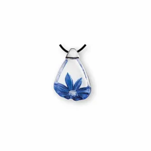 Anemone Crystal Necklace, Blue/Large