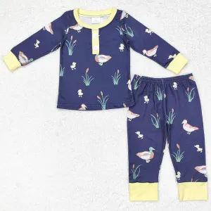 Baby Boys Pajamas Mallard Ducks Shirt Pants Pajamas Sets BLP0500