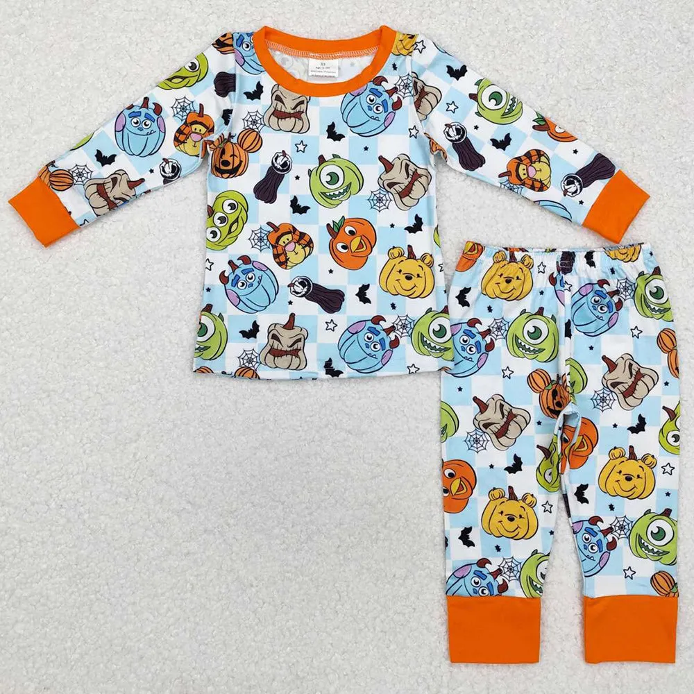 Baby Boys Pajamas Pumpkin Halloween Top Pants Pajamas Sets BLP0809