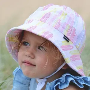 Bedhead Girls Baby Bucket Hat 'Feather' Print