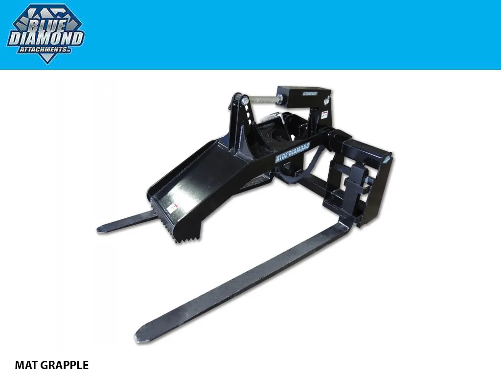 BLUE DIAMOND mat grapple for skid steer