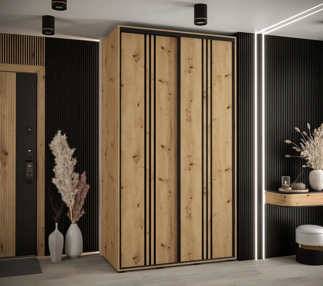 Cannes VI Sliding Door Wardrobe 140cm