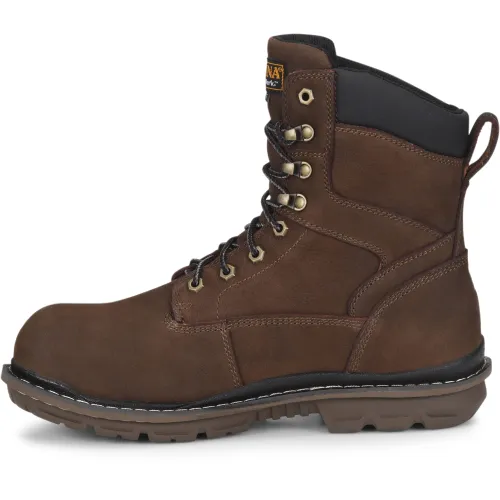 Carolina Men's Dormite 8” Comp Toe Ins WP Work Boot  - Brown - CA8556