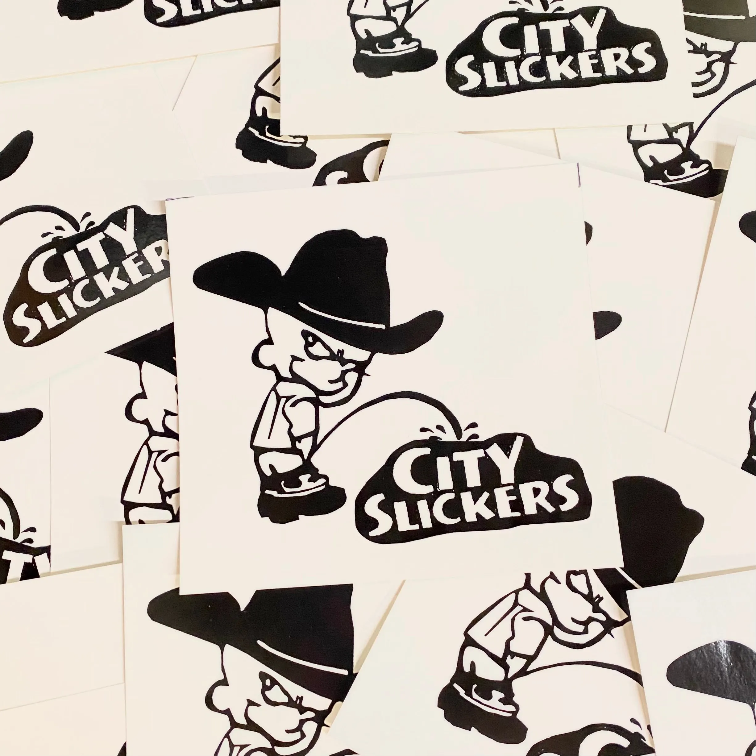 City Slickers Square Sticker