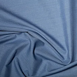 Cotton Blends Polycotton Plain Denim