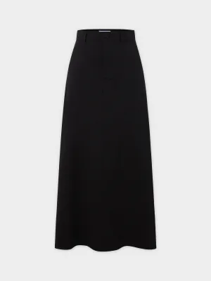 Deep V Skirt-Black