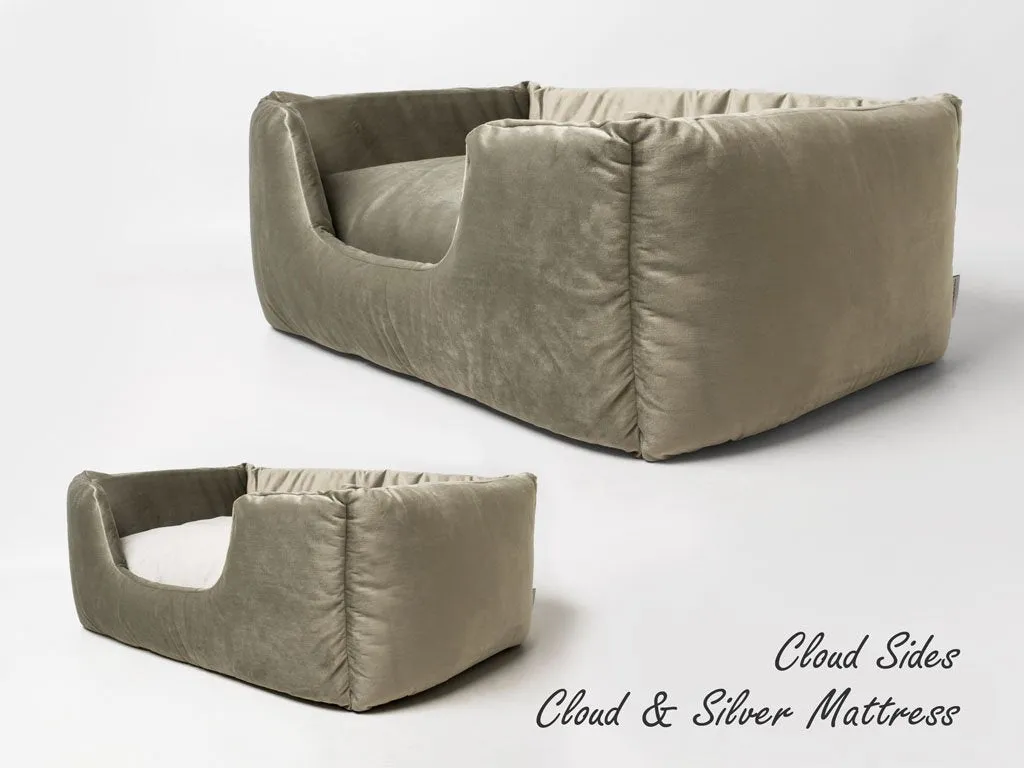 Deeply Dishy Luxury Dog Bed - Velour Contrast