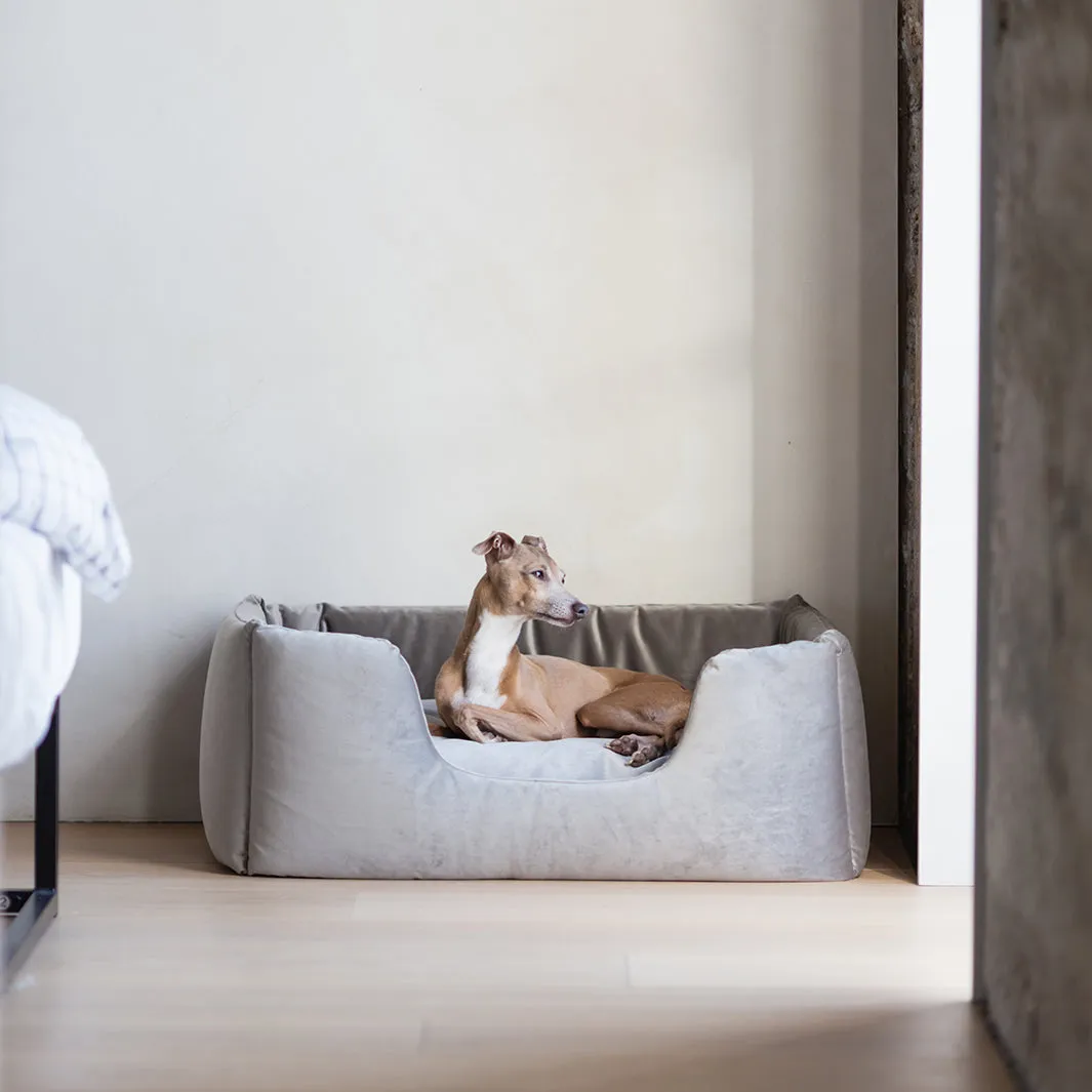 Deeply Dishy Luxury Dog Bed - Velour Contrast