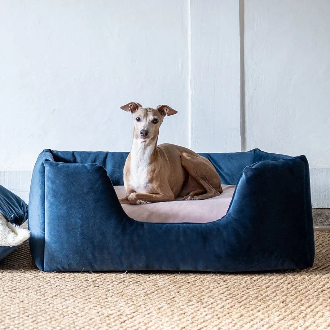 Deeply Dishy Luxury Dog Bed - Velour Contrast