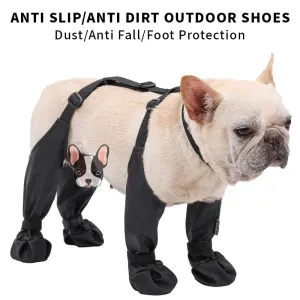 Dog Shoes - Waterproof Rainshoe for Small, Medium, Large Dogs - Anti-slip Rain Boots - Puppy Dog Pets Booties - Essential Pet Accessories