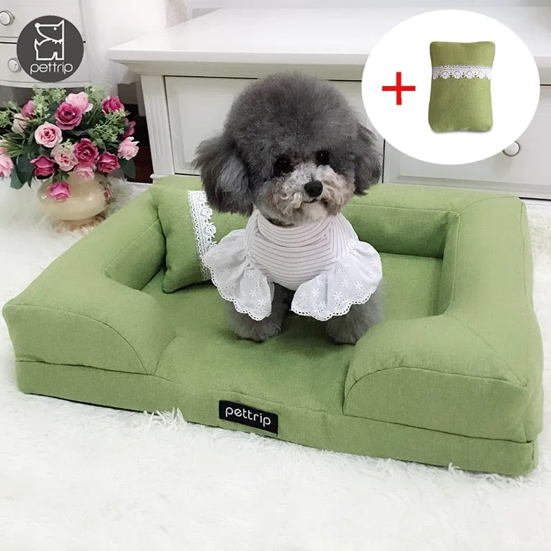 Dog Warm Supportive Bed Mattress Removable Washable Cover Lounge Sofa Small Medium Dogs 60x45cm