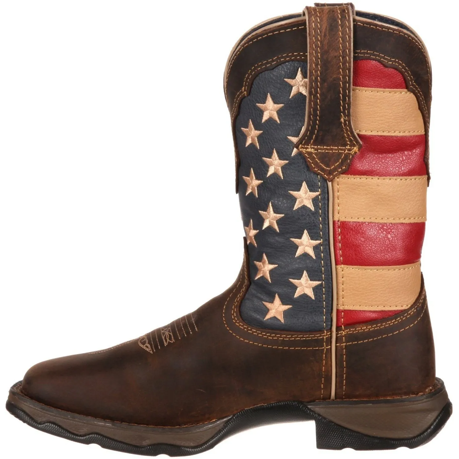 Durango Women's Lady Rebel Patriotic 10" Square Toe Western Flag Boot RD4414