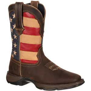 Durango Women's Lady Rebel Patriotic 10" Square Toe Western Flag Boot RD4414