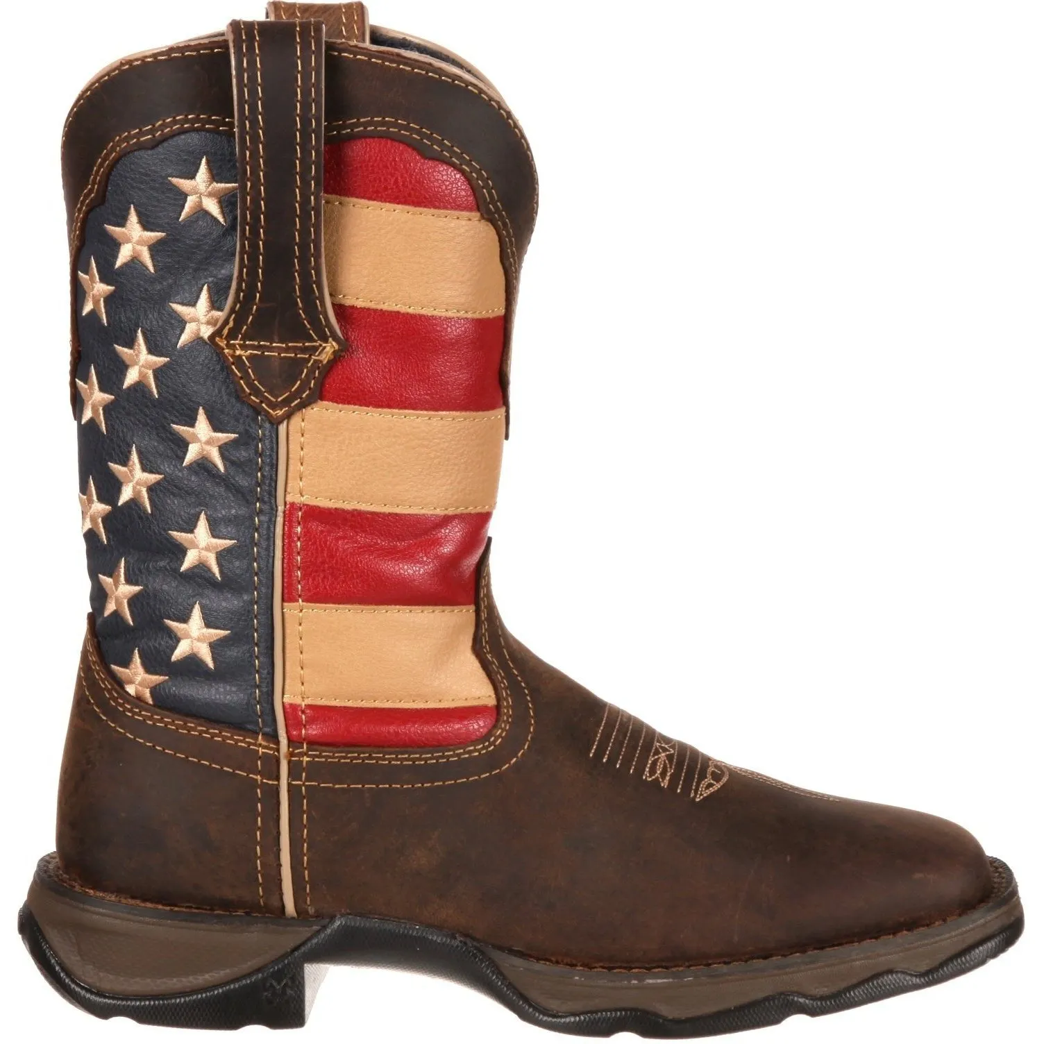 Durango Women's Lady Rebel Patriotic 10" Square Toe Western Flag Boot RD4414