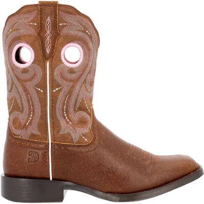 Durango Women's Westward 10" Square Toe Western Work Boot -Brown- DRD0445