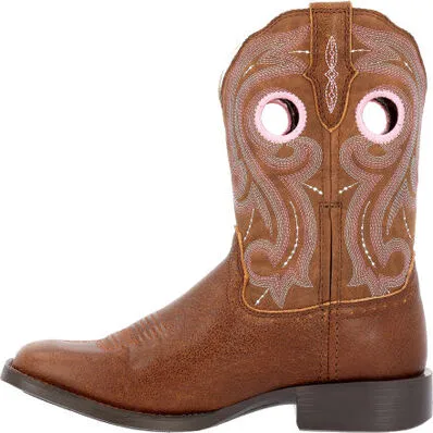 Durango Women's Westward 10" Square Toe Western Work Boot -Brown- DRD0445