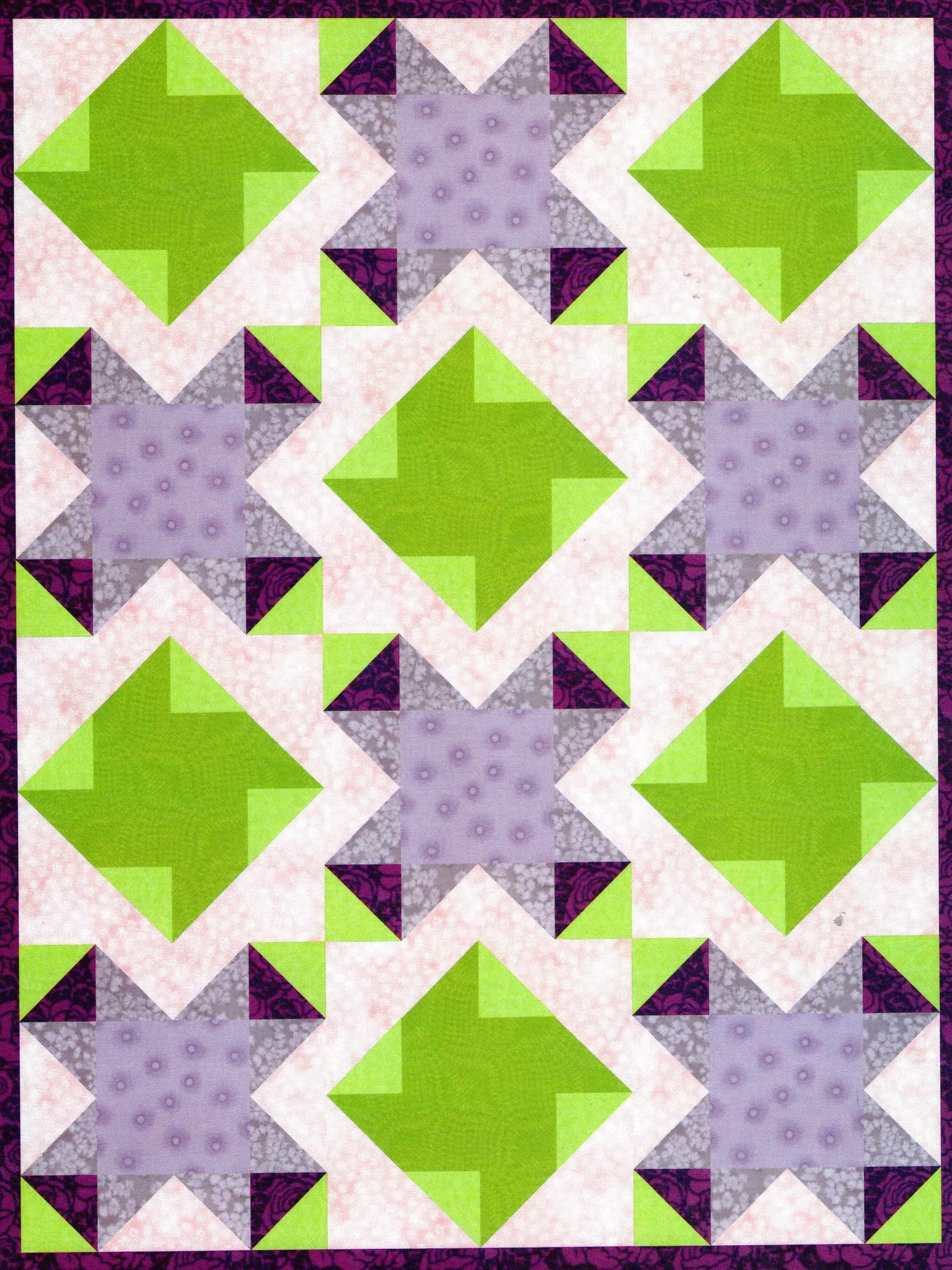 Fair Dinkum #2 Combo Die, 4" finished square, 2" finished squares x 2, and 2" finished triangle x 4- 6004