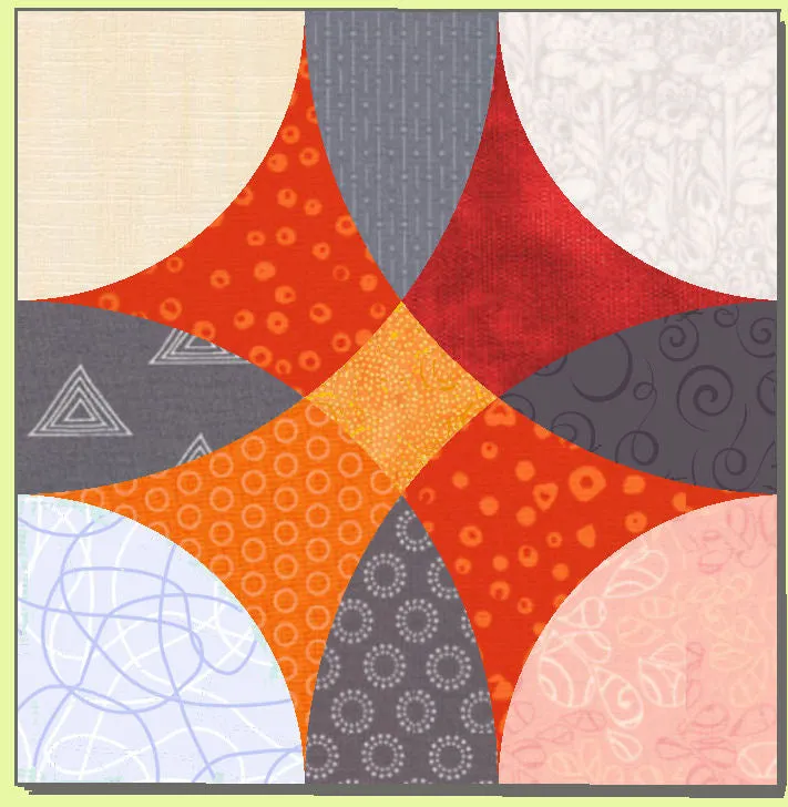 Friendship Circles - 8" finished block - 6301 - mat and cover included