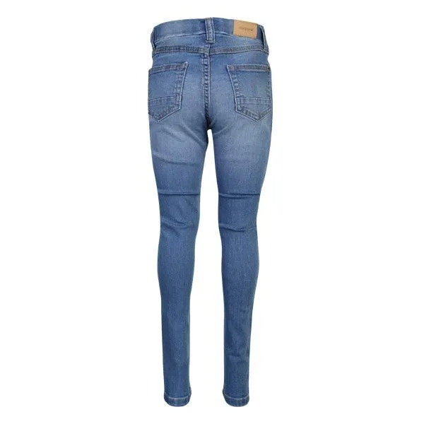 GIRLS BLUE BASIC DENIM PANTS