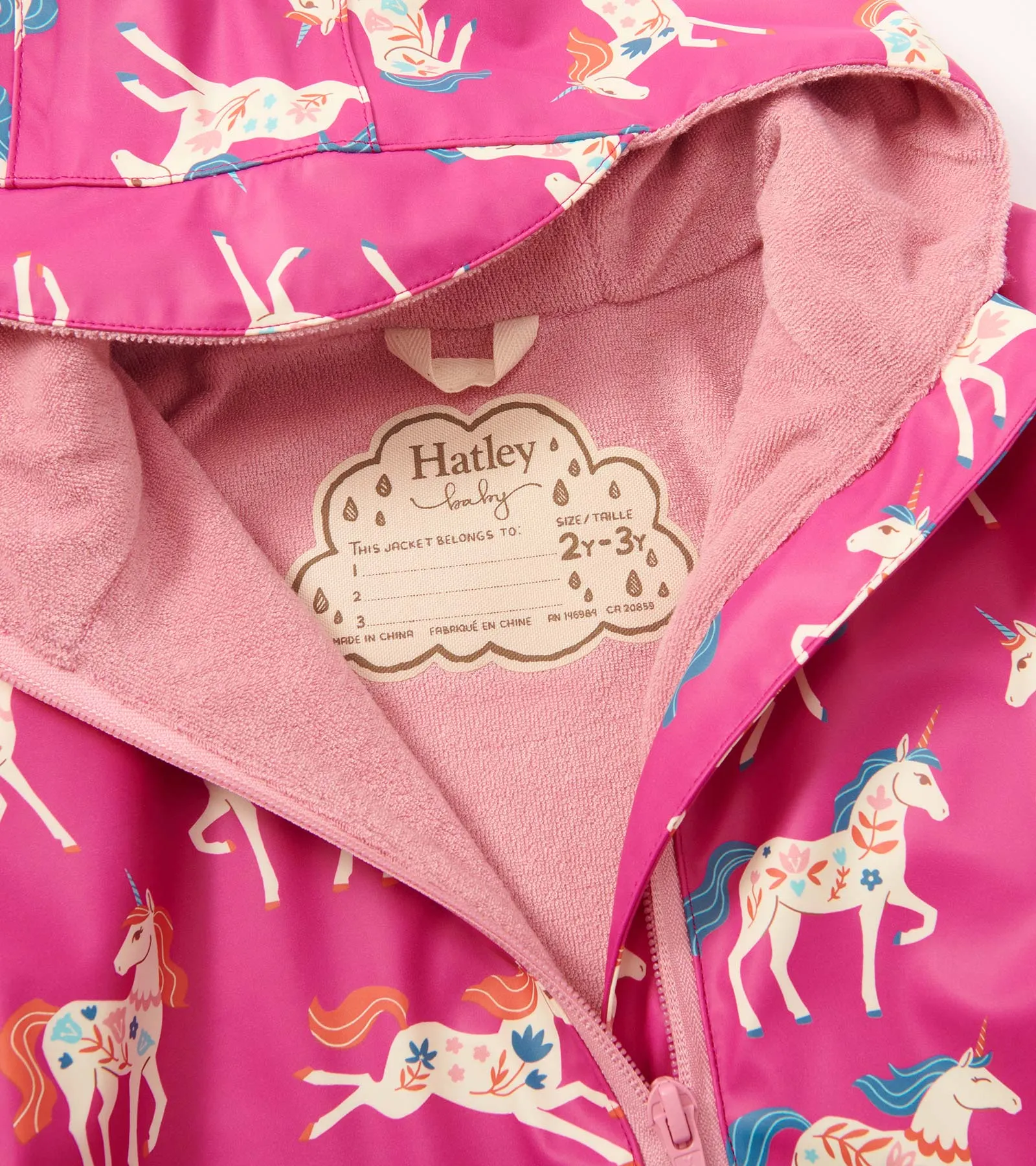 Hatley - Folky unicorn all in one rain suit