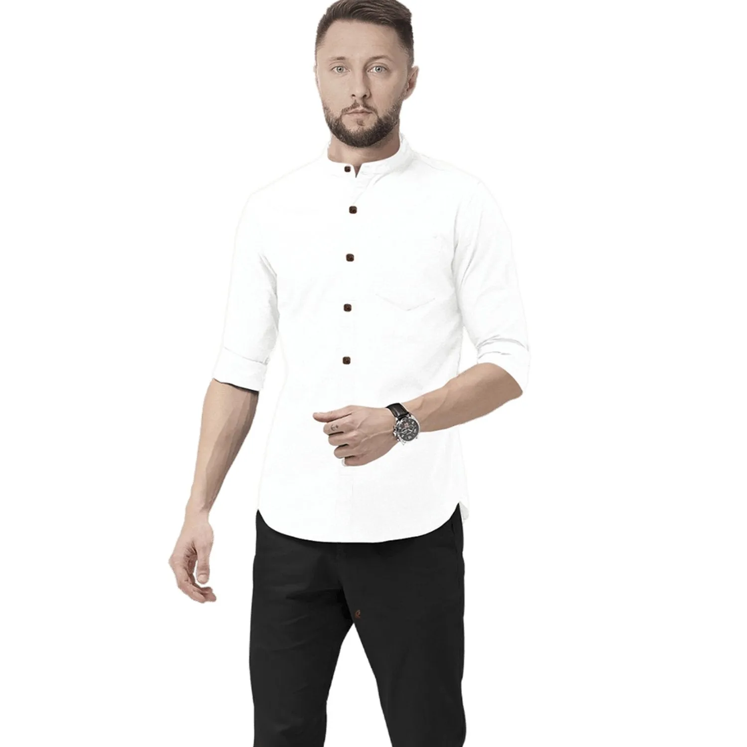 Hemploom - Classic Hemp & Bamboo Shirt in Solid White