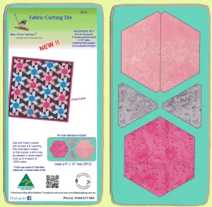 Hexagon Set, (6034) whole Hex, 2 1/2" sides matching half hexagon and equilateral triangles