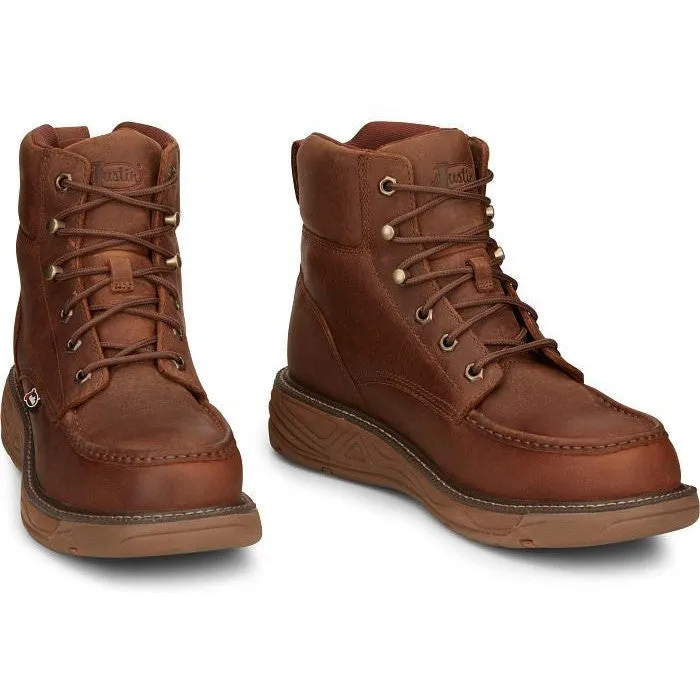 Justin Men's Rush 6" Nano CT Work Boot -Brown- SE471