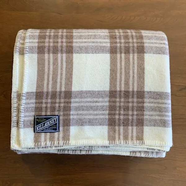 Kerry Cream Check Blanket