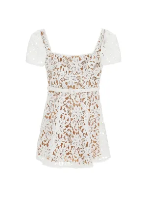 Lace Floral Mini Dress