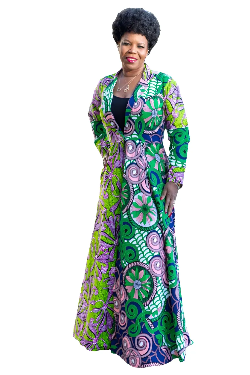 Lillian Ankara Coat Dress