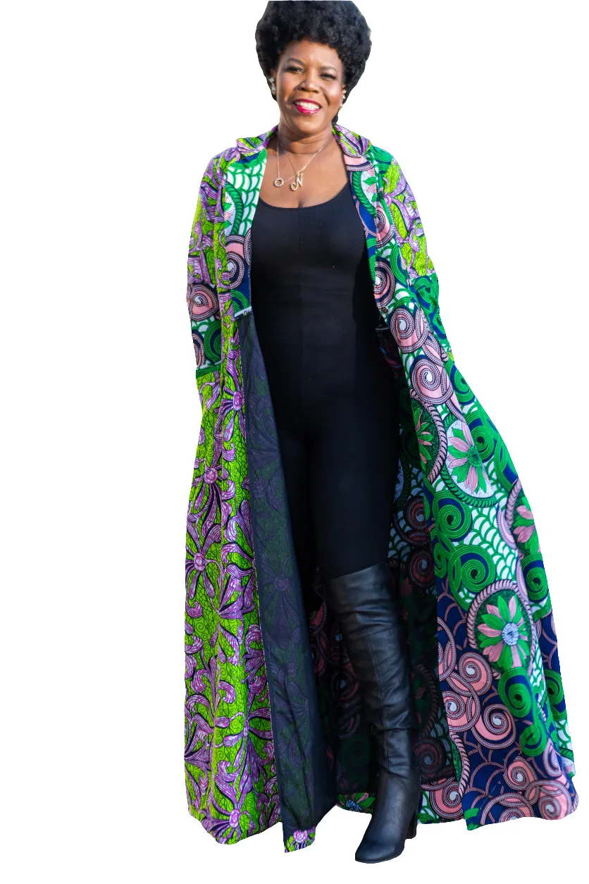 Lillian Ankara Coat Dress