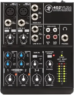 Mackie 402VLZ4 4-Channel Ultra Compact Mixer