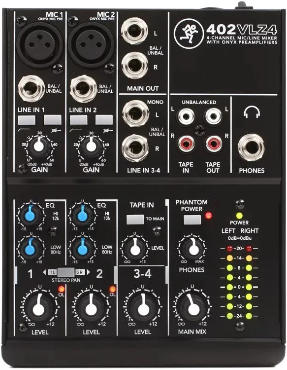 Mackie 402VLZ4 4-Channel Ultra Compact Mixer