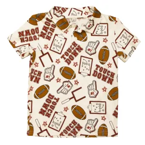 Maroon Touchdown Kid Polo