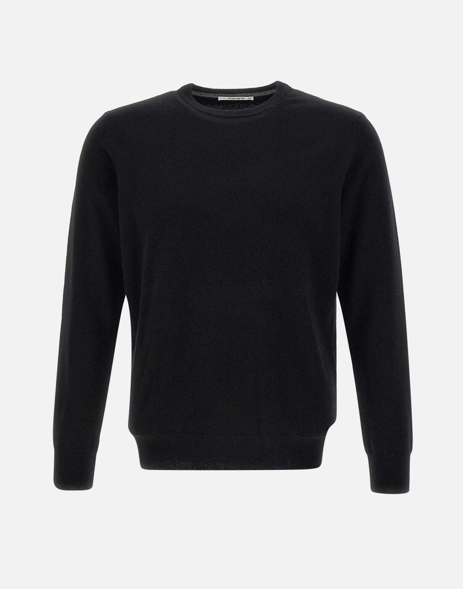 Men's Black Cashmere and Wool Sweater