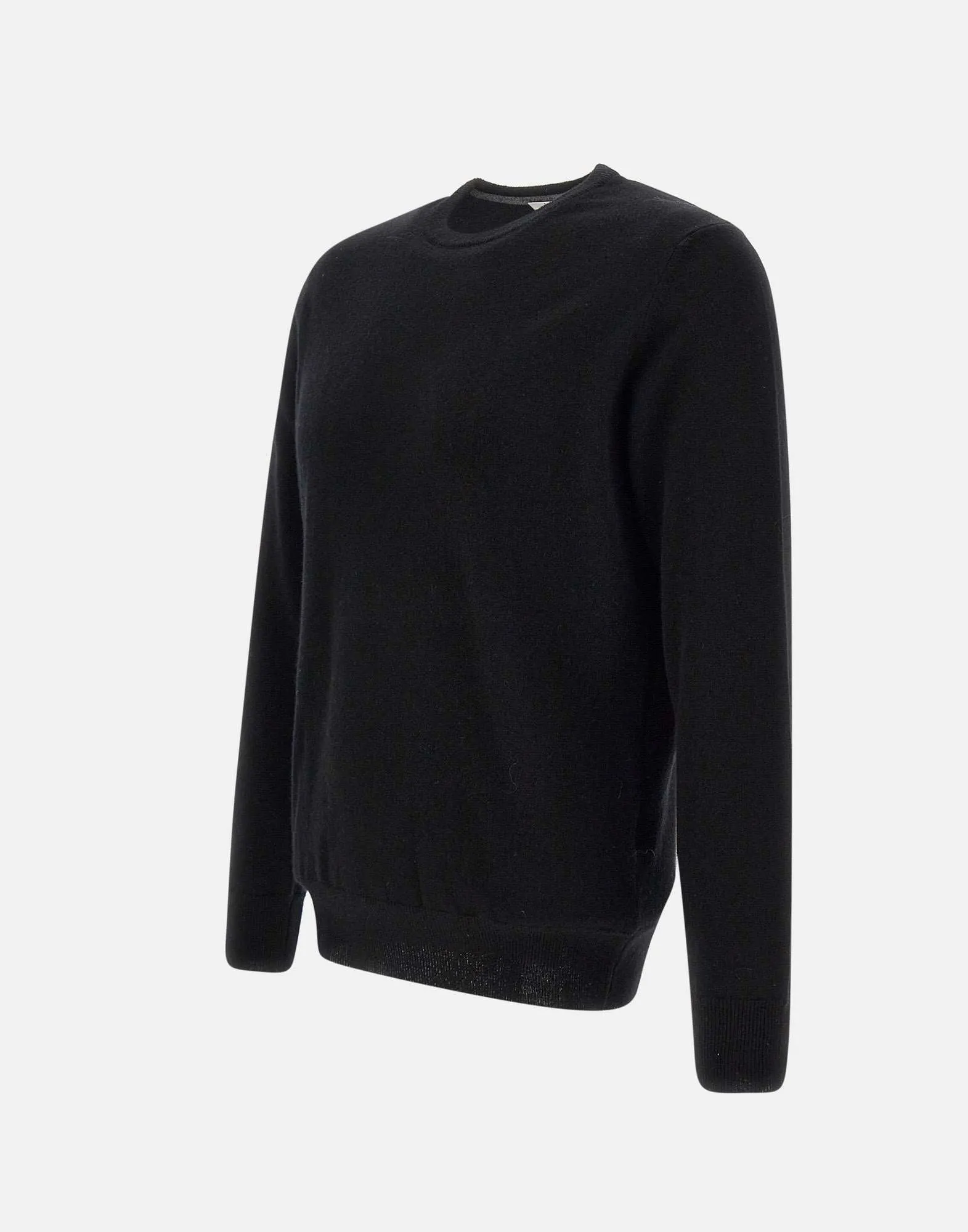 Men's Black Cashmere and Wool Sweater