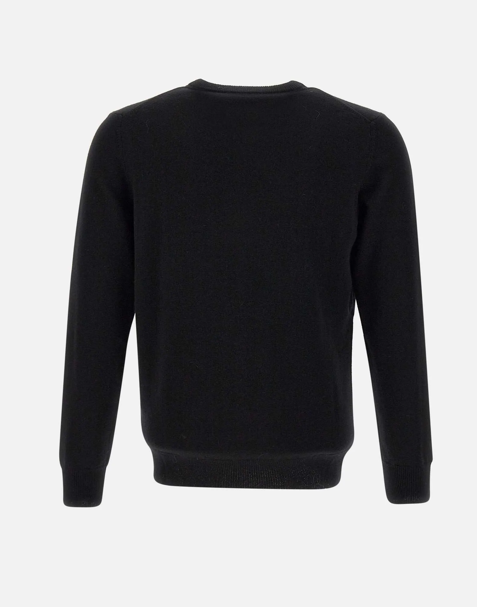 Men's Black Cashmere and Wool Sweater