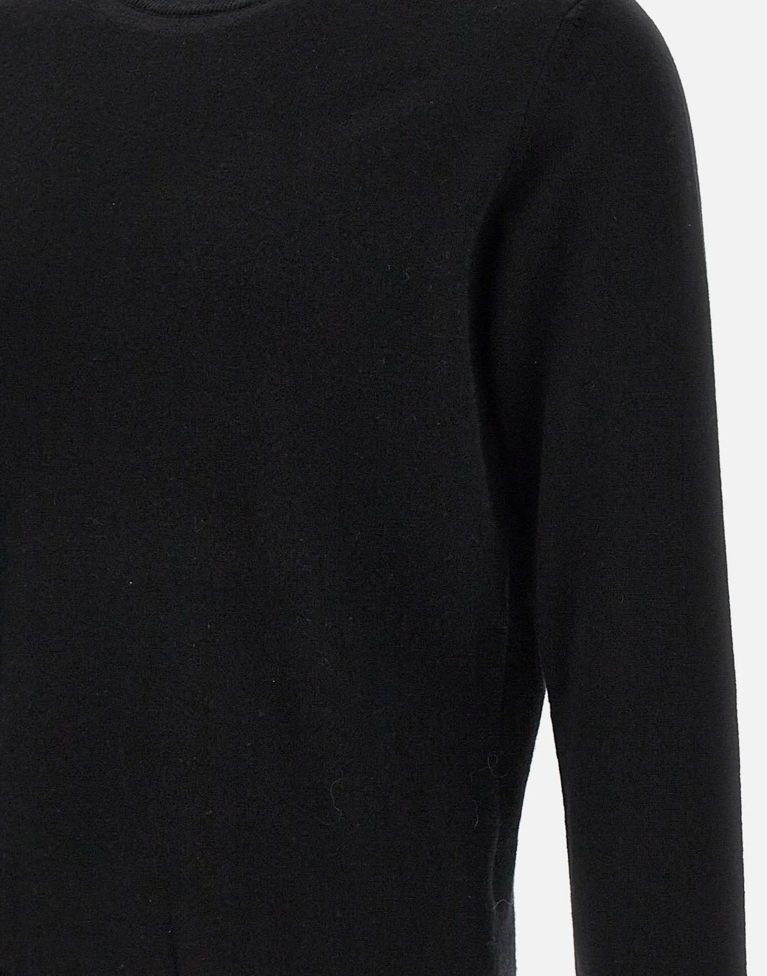 Men's Black Cashmere and Wool Sweater