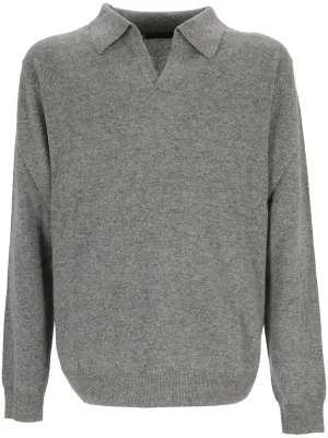 Mid Grey Crewneck Sweater for Men