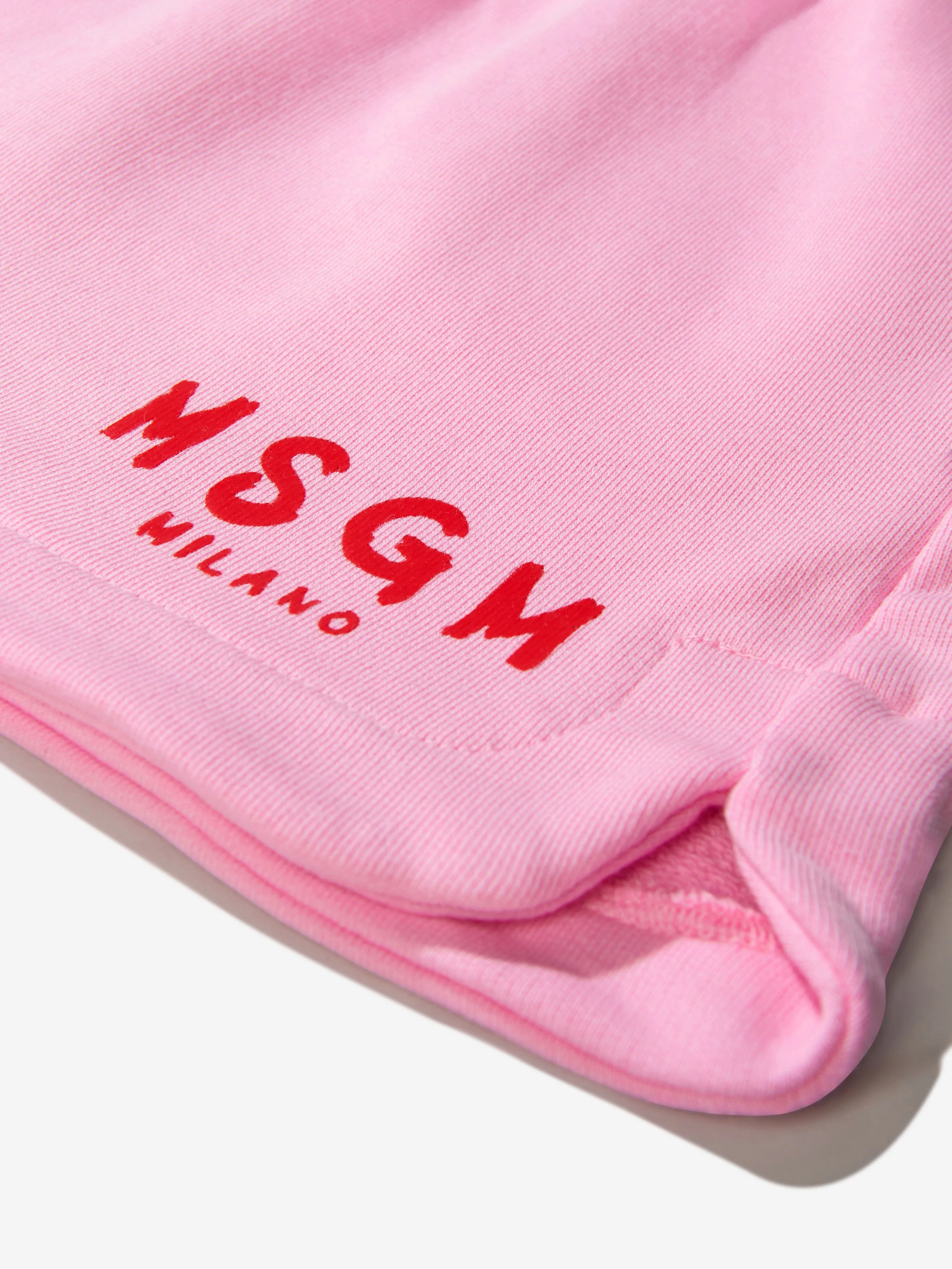 MSGM Girls Cotton Cotton Fleece Logo Skirt