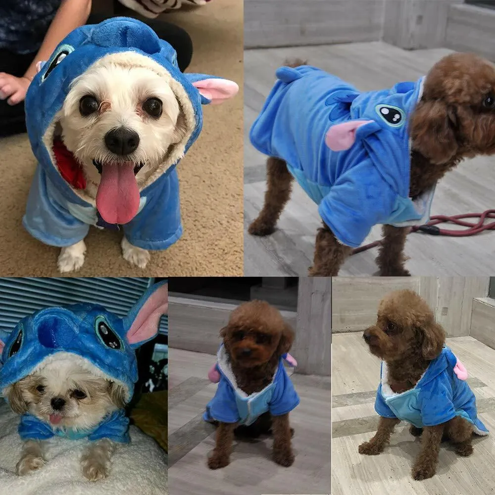 Pet Costume Pet Hoodie Xmas Halloween Pajamas Outfit, Pet Coat for Dogs and Cats