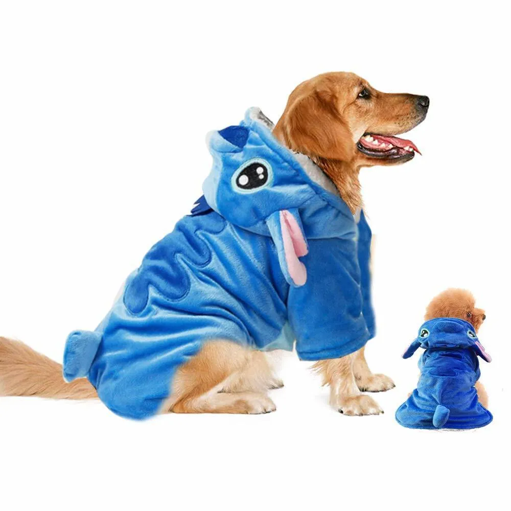 Pet Costume Pet Hoodie Xmas Halloween Pajamas Outfit, Pet Coat for Dogs and Cats