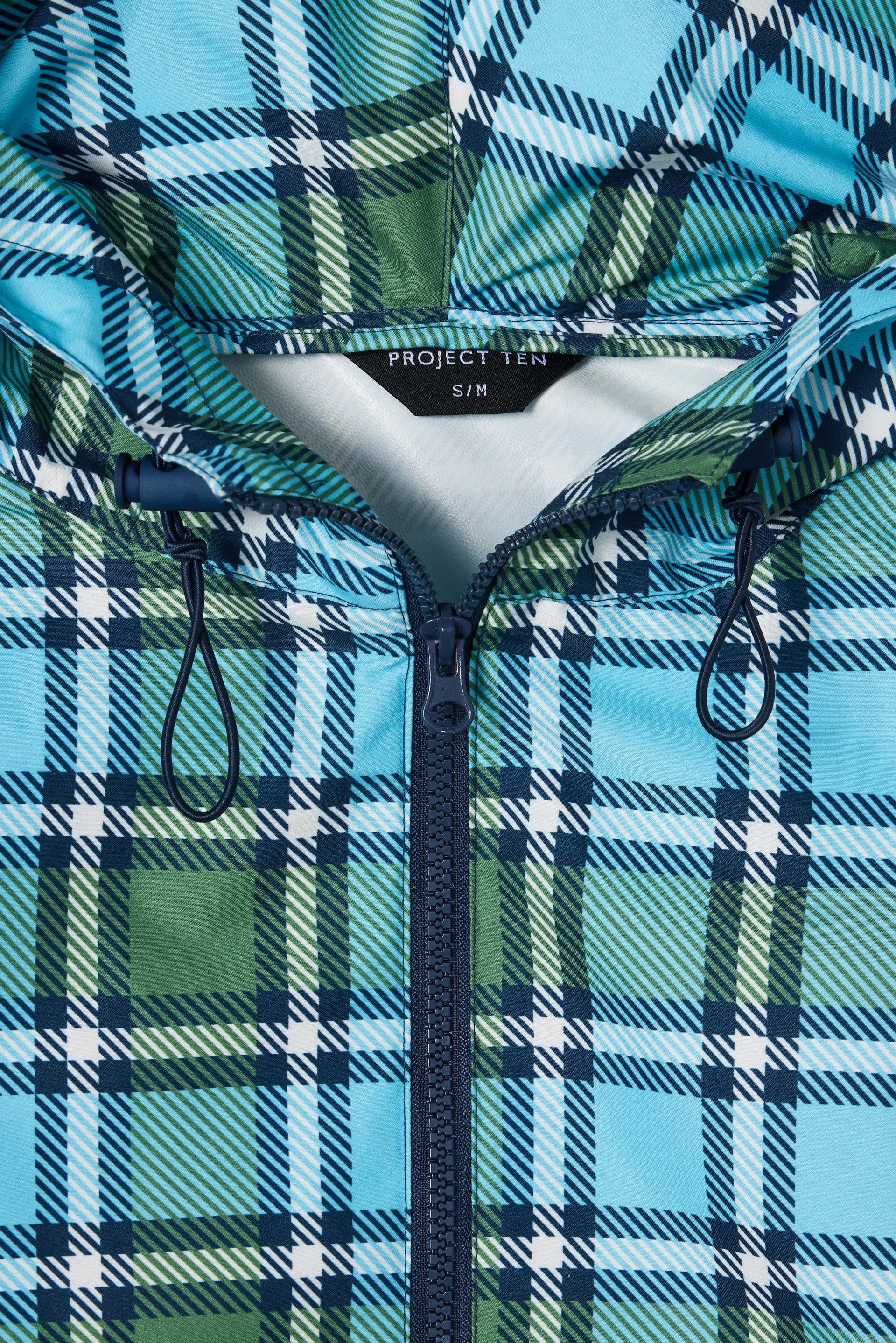 Project Ten Tartan Rain Coat