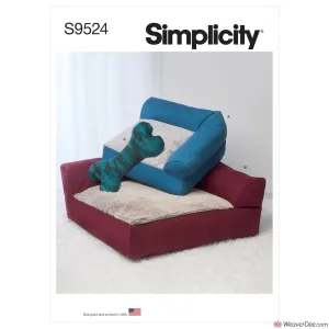 Simplicity Pattern S9524 Pet Beds & Stuffed Pillow Toy