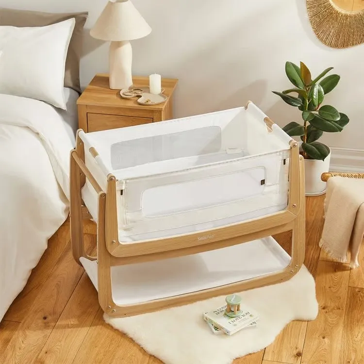 SnuzPod 4 Bedside Crib - The Natural Edit -Oak