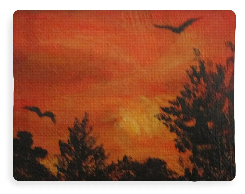 Sunset Red - Blanket