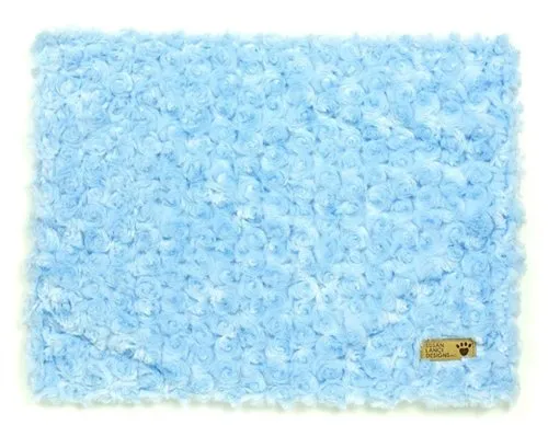 Susan Lanci Puppy Blue Curley Sue Blanket